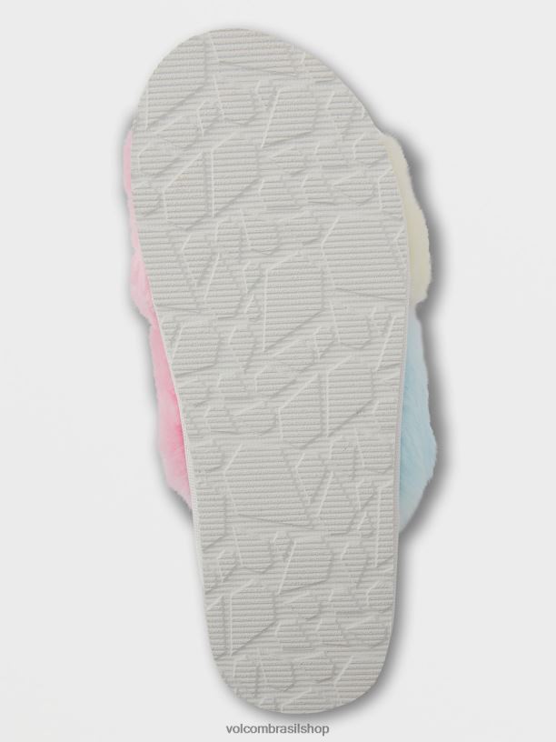 br Volcom mulheres calçados viveu em sandália deslizante tie dye 88NNJ1035