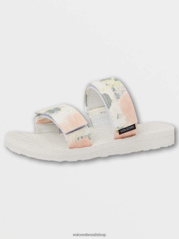 br Volcom mulheres calçados escorrega reclinável ecológico estrela branca 88NNJ1040
