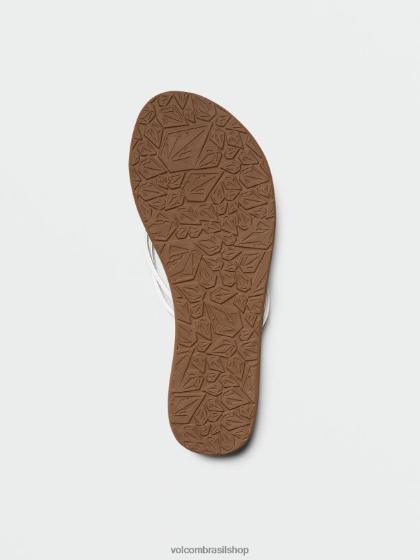 br Volcom mulheres calçados para sempre e sempre sandálias ii branco 88NNJ1004