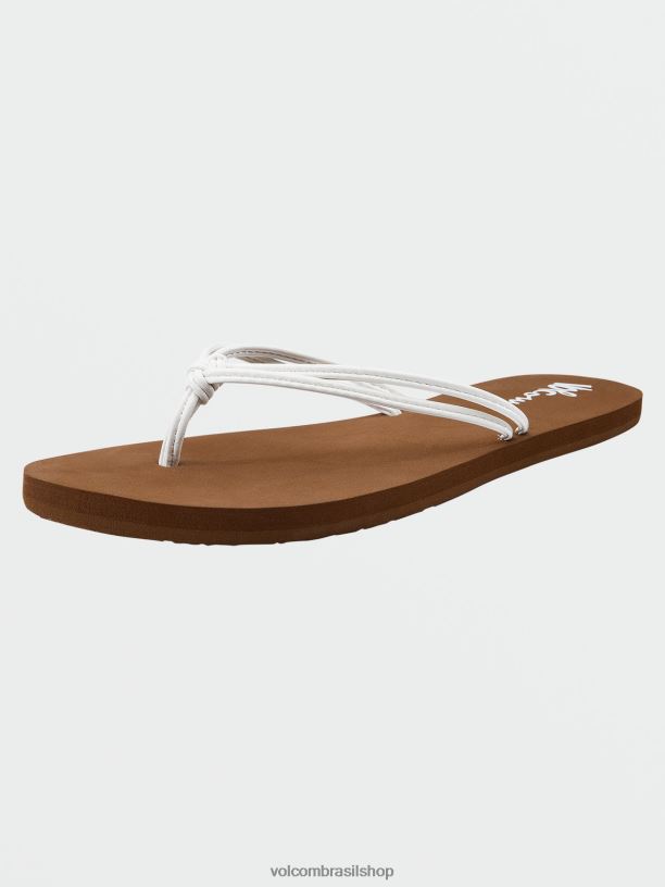 br Volcom mulheres calçados para sempre e sempre sandálias ii branco 88NNJ1004