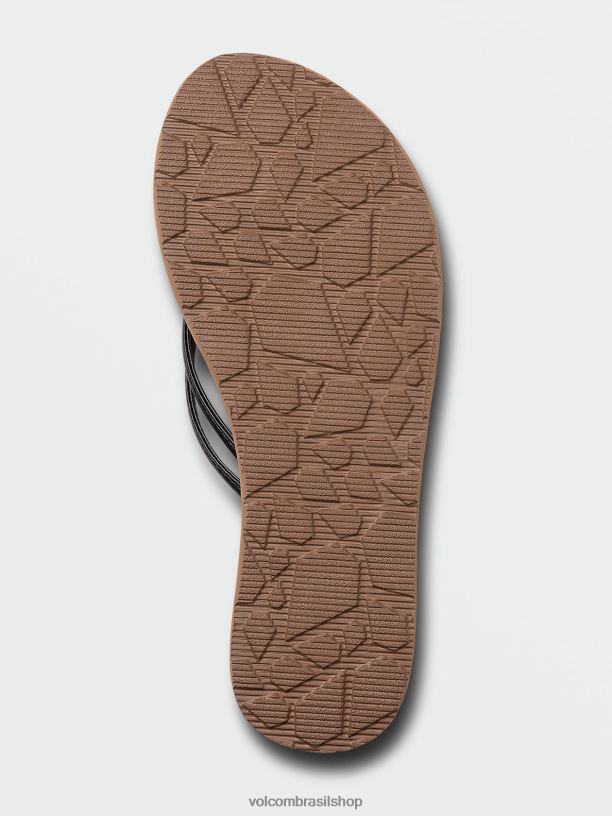 br Volcom mulheres calçados para sempre e sempre sandálias ii preto 88NNJ1011