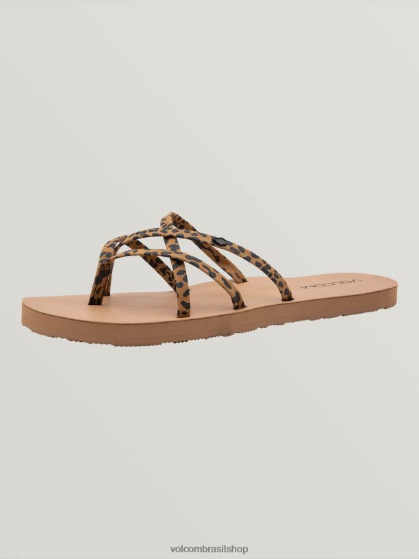 br Volcom mulheres calçados sandália new school ii guepardo 88NNJ1019