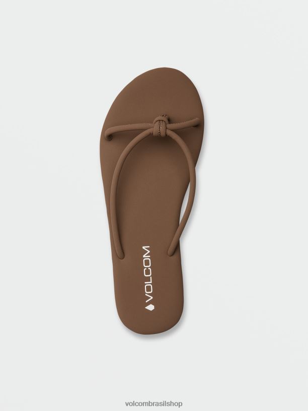 br Volcom mulheres calçados sandálias de avanço rápido bronzeado 88NNJ1017