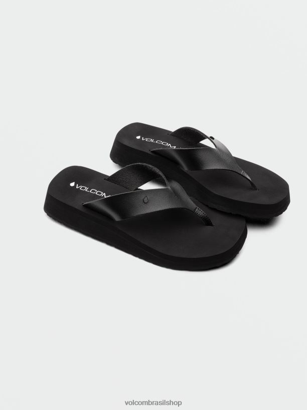 br Volcom mulheres calçados sandálias de plataforma não são suas mães preto 88NNJ987
