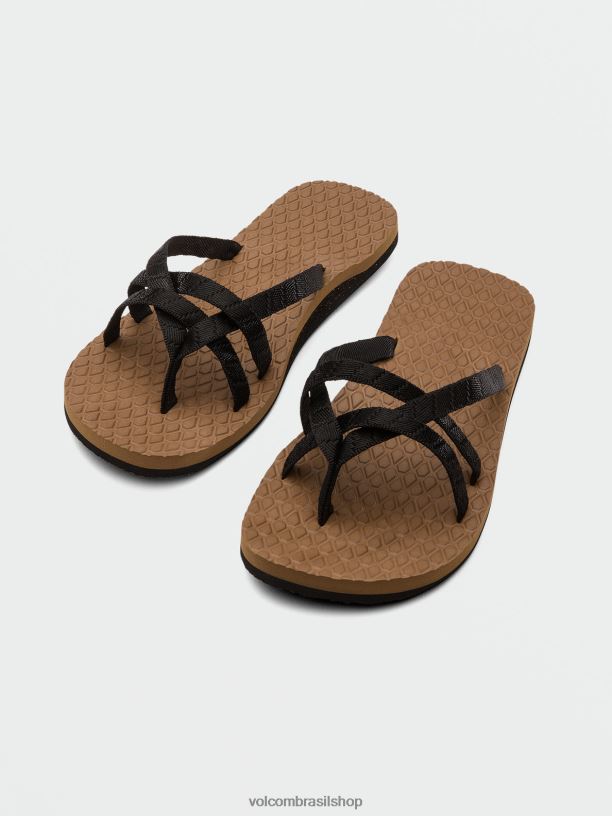 br Volcom mulheres calçados sandálias de trilha ecológica preto 88NNJ1043