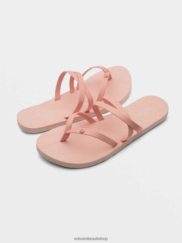 br Volcom mulheres calçados sandálias easy breezy ii Melão 88NNJ1041