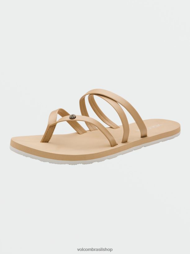 br Volcom mulheres calçados sandálias easy breezy ii avelã 88NNJ1021