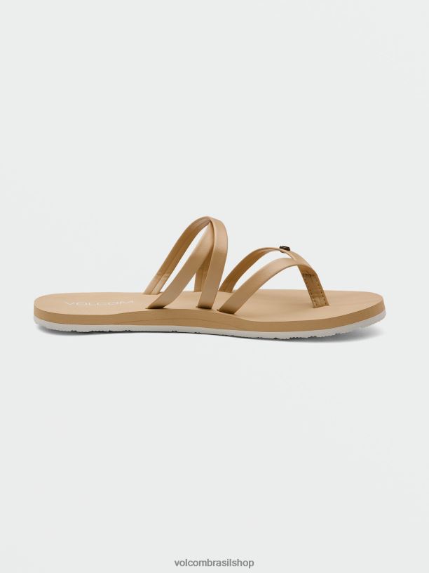 br Volcom mulheres calçados sandálias easy breezy ii avelã 88NNJ1021