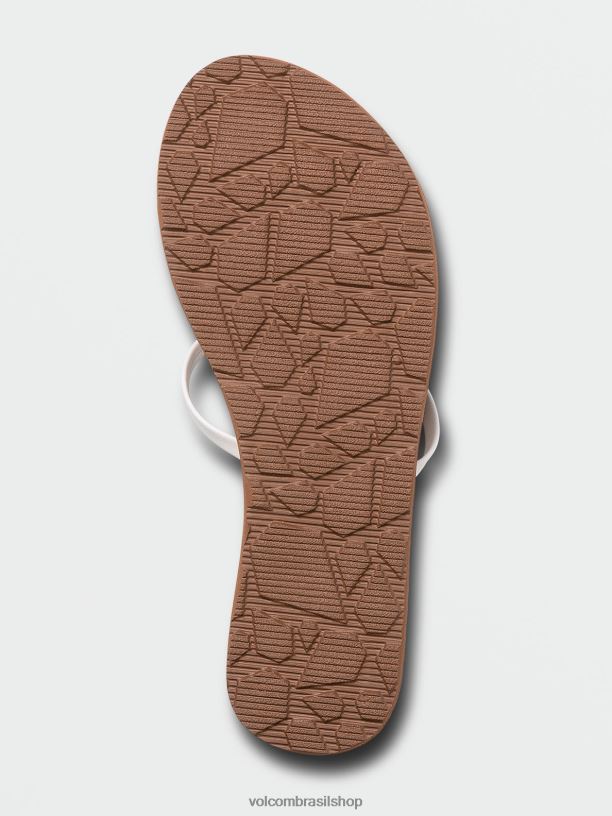 br Volcom mulheres calçados sandálias new school ii branco 88NNJ999