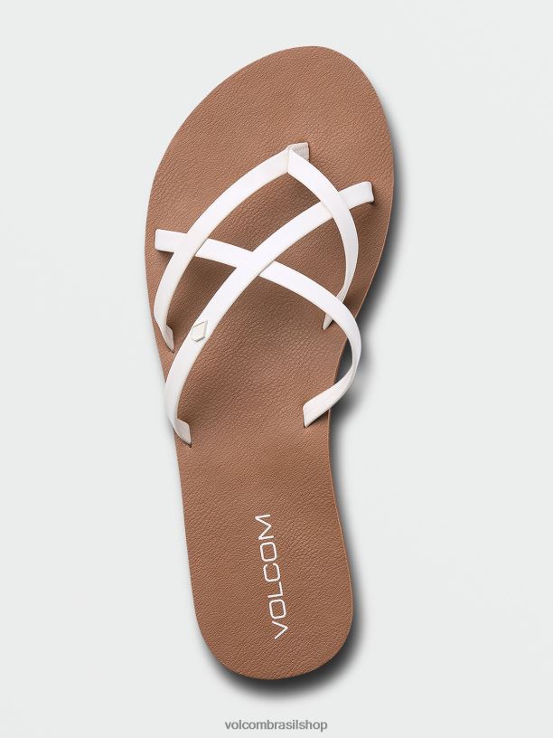 br Volcom mulheres calçados sandálias new school ii branco 88NNJ999