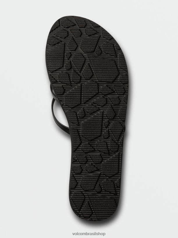 br Volcom mulheres calçados sandálias new school ii queda de energia 88NNJ996