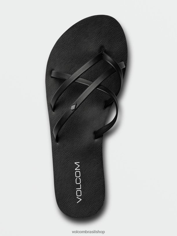 br Volcom mulheres calçados sandálias new school ii queda de energia 88NNJ996